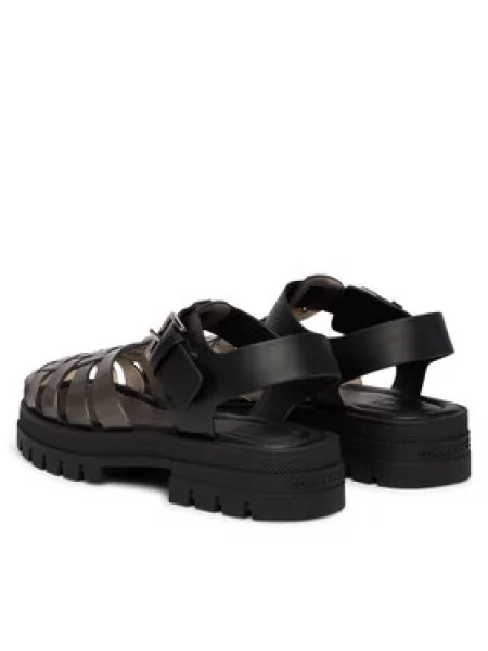 Sandále Tommy Jeans Jelly Chunky Cleat Fisherman čierna