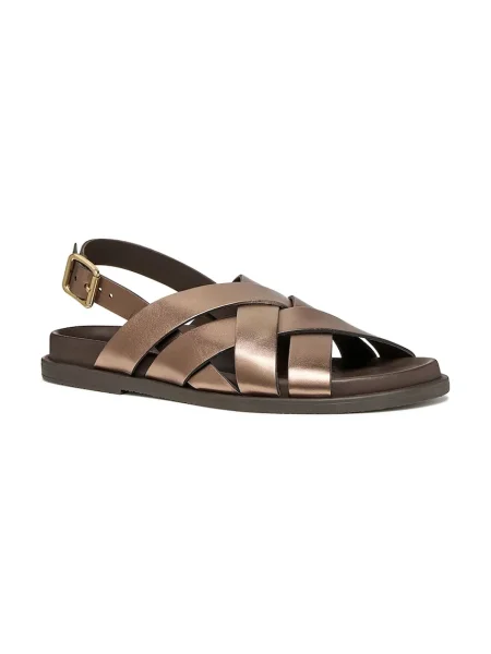 Geox sandale de piele D ADELASH maro