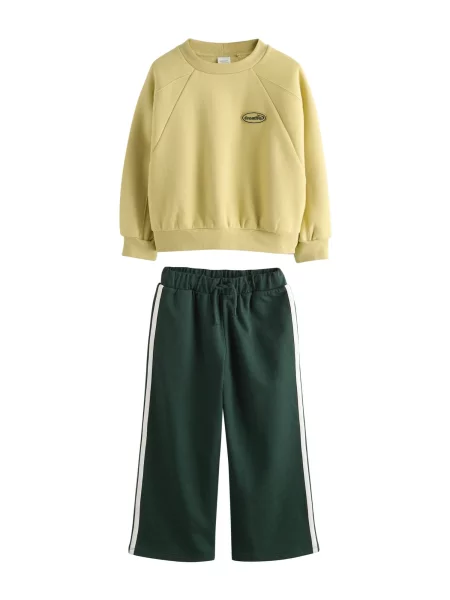 Next Trening verde pin / verde deschis alb