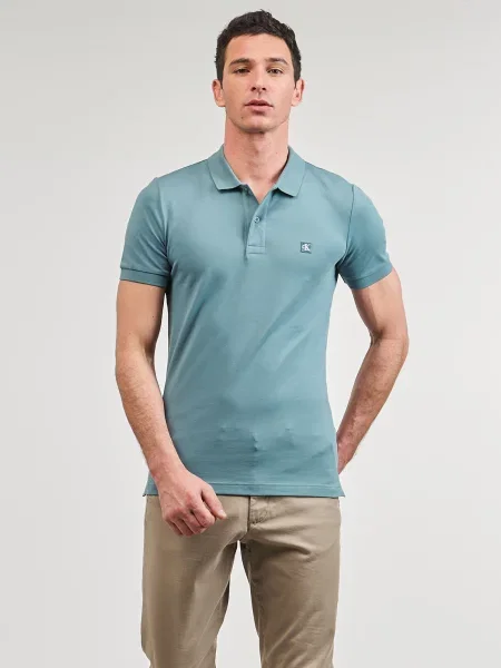 Tricou polo Calvin Klein Jeans albastru