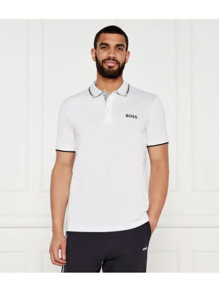 BOSS GREEN Tenisz póló Paddy Pro | Regular Fit | stretch fehér