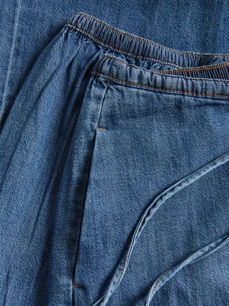 Reserved Широкі джинси із зав’язкою синій