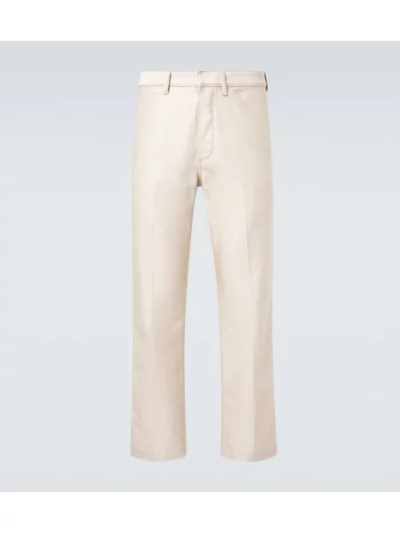 Pantaloni Tom Ford din satin alb