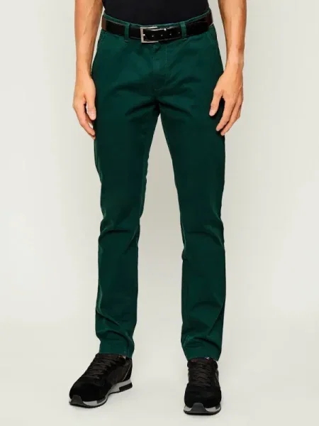 Gant Pantaloni chino COMFORT SUPER verde