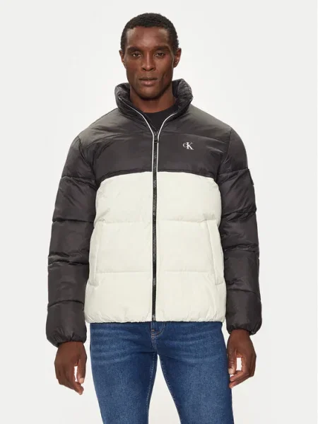 Geacă de blugi Calvin Klein Jeans alb