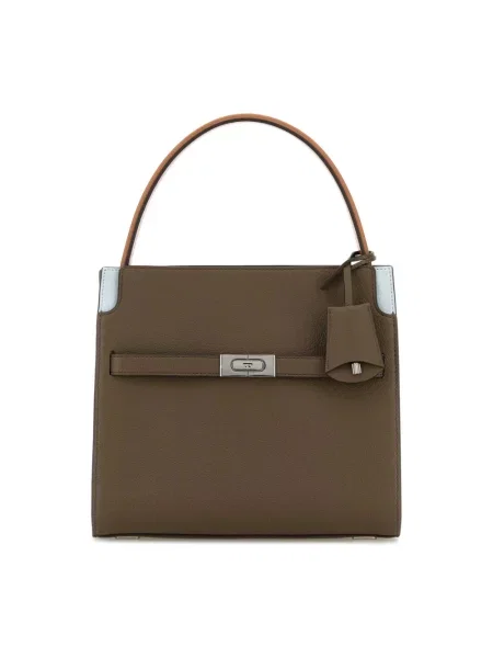 Torebka Tory Burch skórzana szara