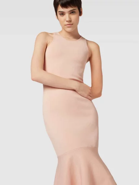 Sukienka midi z okrągłym dekoltem Victoria Beckham