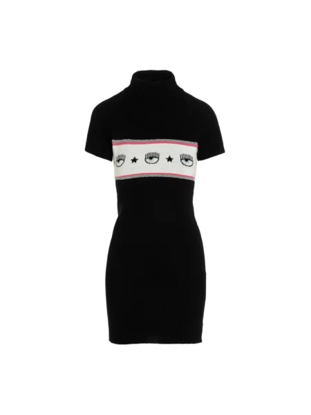 Sukienka Chiara Ferragni Collection z krótkim rękawem czarna