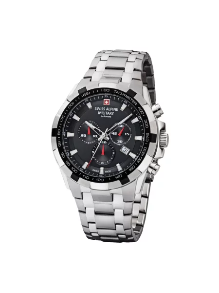 Lniany zegarek Swiss Alpine Military czarny