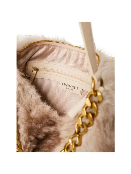 Torebka hobo Twinset beżowa