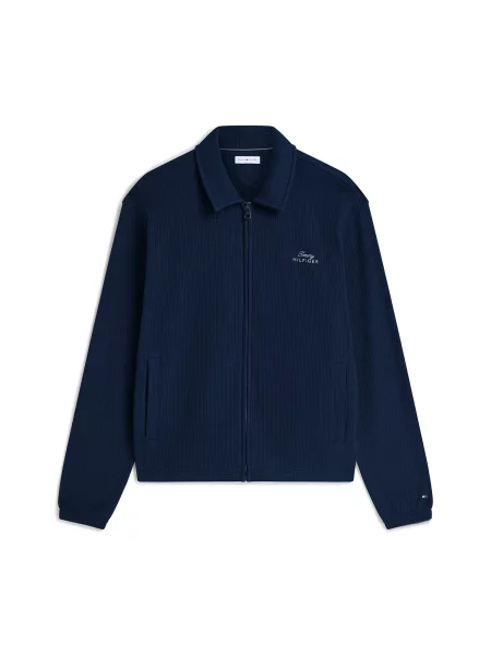 TOMMY HILFIGER Geacă tricotată închis albastru