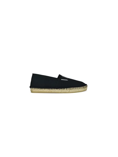 Lniane espadryle Valentino Garavani niebieskie