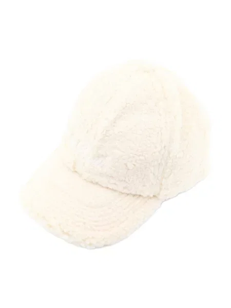 Czapka z daszkiem Mc2 Saint Barth polarowa typu teddy beżowa