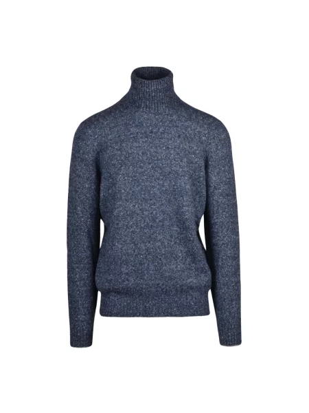 Sweter z golfem Brunello Cucinelli niebieski