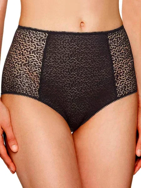 Кружевные трусики-кюлоты чорні