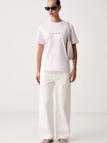 Calvin Klein Jeans tričko dámske ružová
