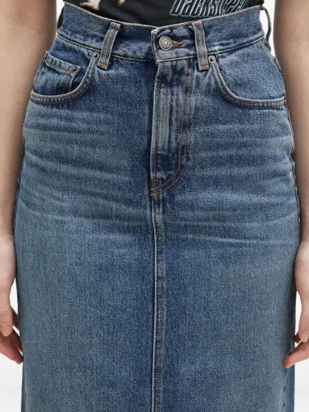 Fustă din denim Fiorucci până la genunchi albastru