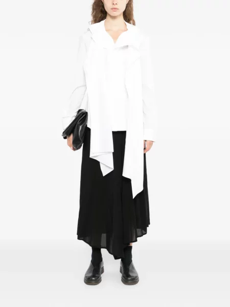 Πουκάμισο Yohji Yamamoto γραβάτες λευκό