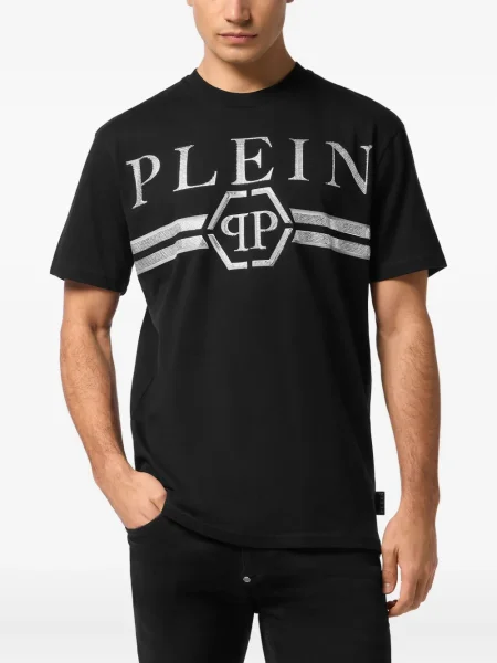 Tricou Philipp Plein cu imagine negru