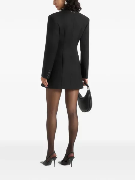 Rochie mini Manière De Voir cu volane asimetrică negru