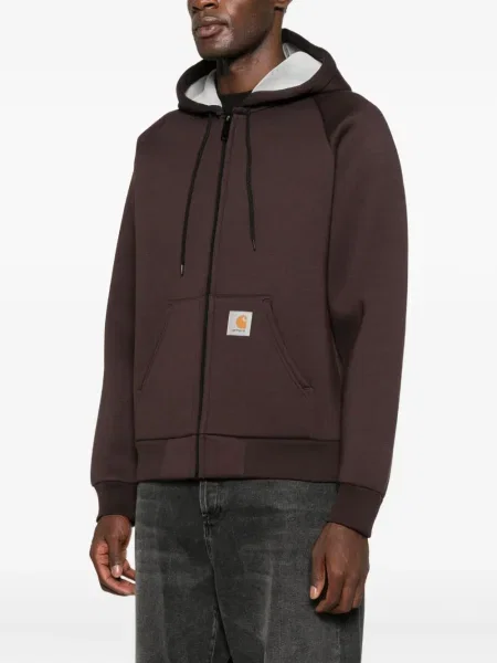 Geacă Carhartt Wip cu glugă maro