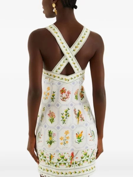 Rochie Farm Rio cu model floral cu imagine alb