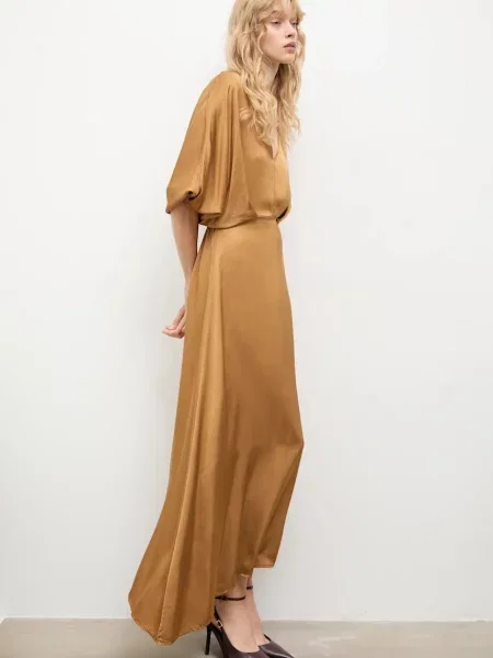 Сукня Answear.LAB maxi розкльошена чорний