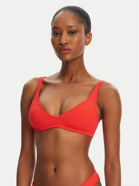 Banana Moon Bikini partea de sus Pulco Hibiscrun roșu