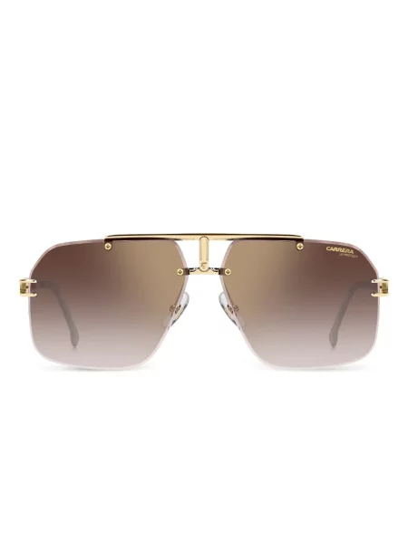 Ochelari de soare Carrera cu imprimeu geometric auriu