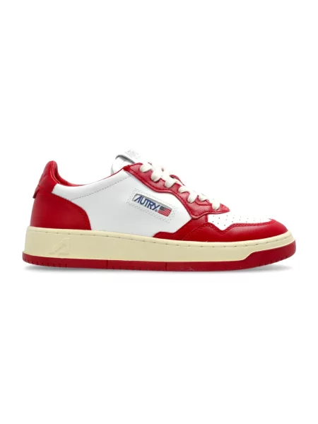 Sneakersy Autry skórzane czerwone