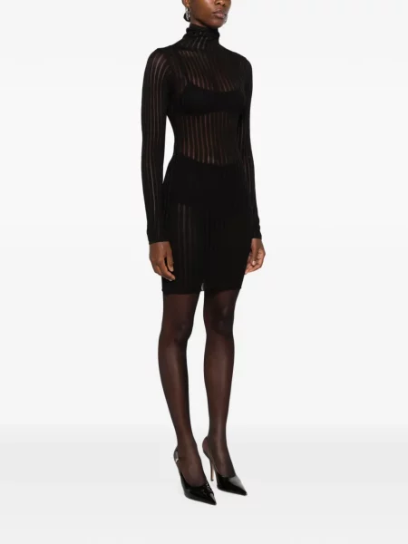 Rochie mini Dondup tricotate negru