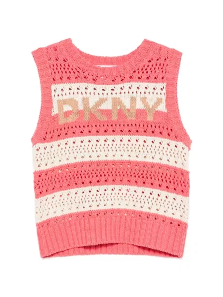 Top Dkny tricotate roz