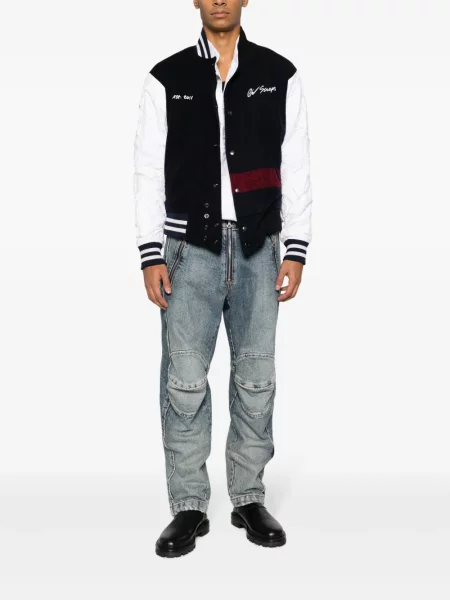 Siuvinėta bomber striukė Greg Lauren mėlyna