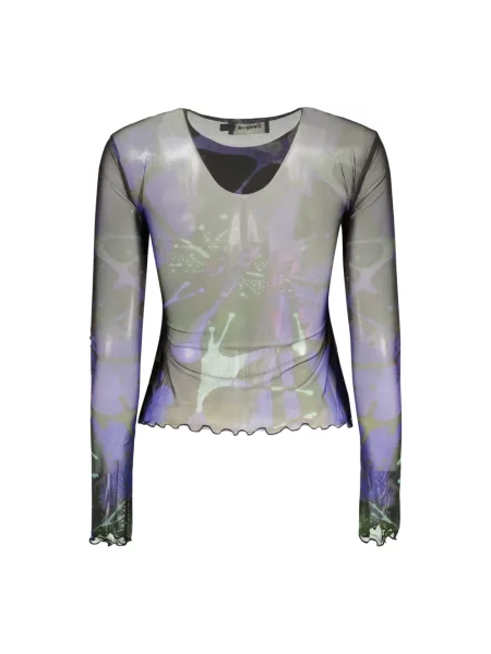 Top Desigual niebieski