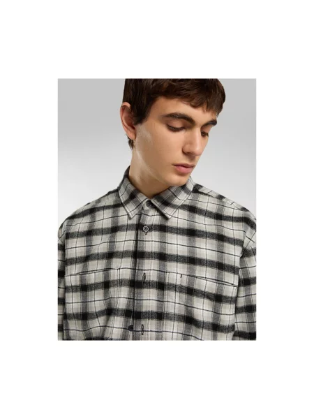 Decupat cămașă Dickies de flanelă negru