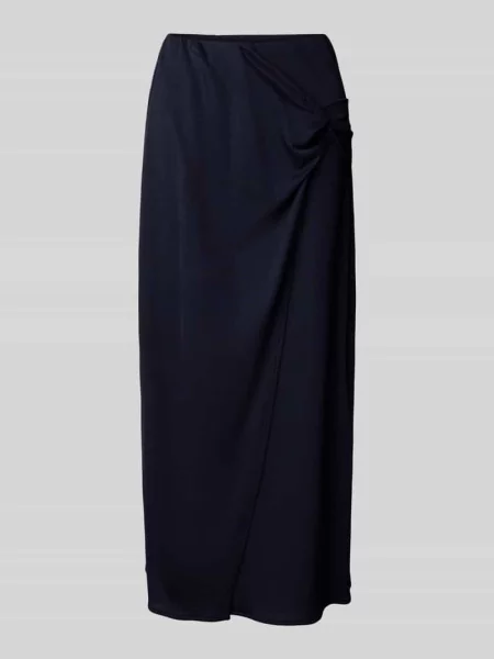 Spódnica mini z mieszanki lyocellu w stylu kopertowym Rich & Royal granatowa