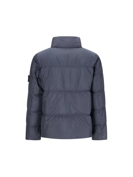 Kurtka puchowa Stone Island z kamieniami niebieska