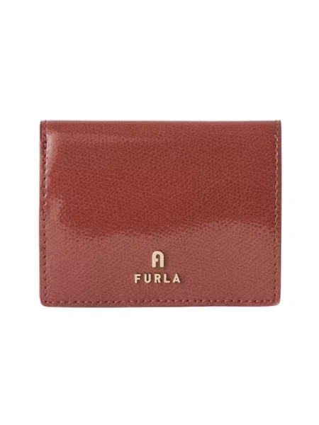Portfel Furla skórzany czerwony