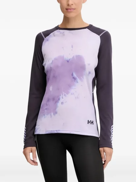 Lenjerie de corp termoactivă Helly Hansen tie dye cu legături violet