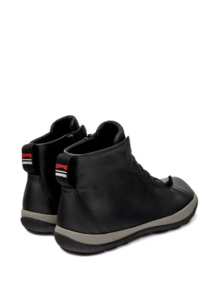 Δερμάτινα sneakers Camper με κορδόνια μαύρο