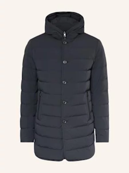 Duno Péřová Parka Loft Hoody Licosa S Odnímatelnou Kapucí tmavě modrá