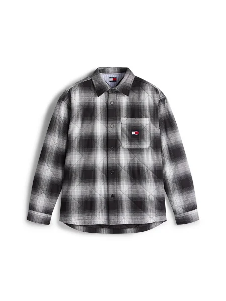 Tommy Jeans Prehodna jakna črna bela