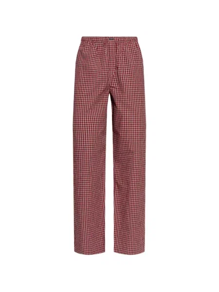 Pantaloni Vetements în carouri roșu