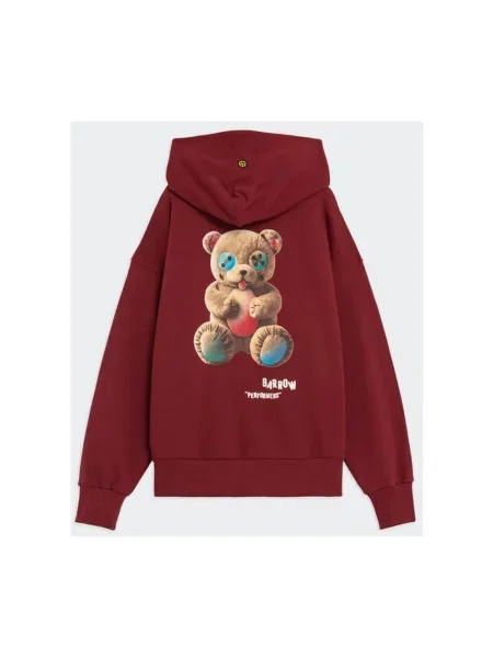 Bluza z kapturem Barrow z kapturem czerwona