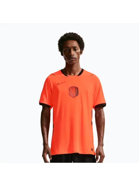 Tricou de fotbal pentru bărbați Nike Netherlands Match Home hyper crimson/black negru