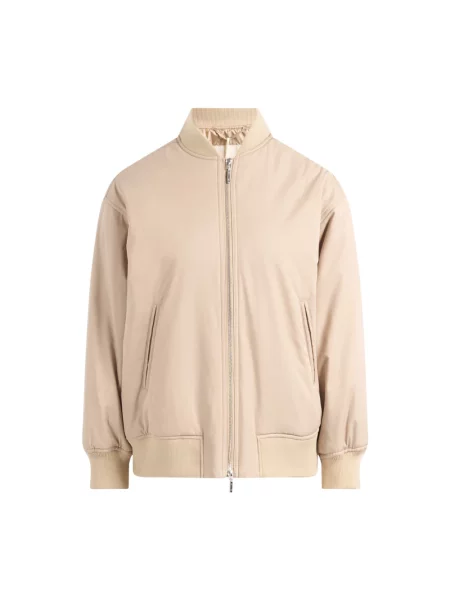 Kurtka bomber Max Mara wełniany beżowy