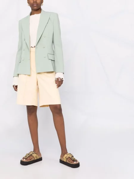 Dvouřadé sako Alberta Ferretti zelené
