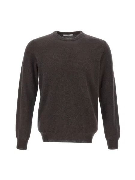 Sweter Kangra wełniany brązowy
