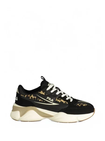 Sneakerși Fila cu imagine cu model leopard chunky negru