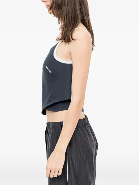 Top Façon Jacmin albastru